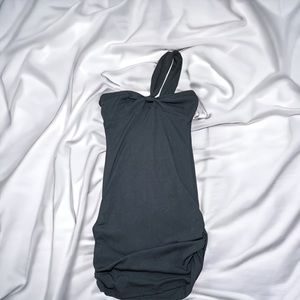 Black crossover dress